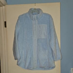 Lands' End Light Blue Fleece Jacket